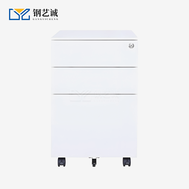 3-Drawer Steel Mobile File Cabinet